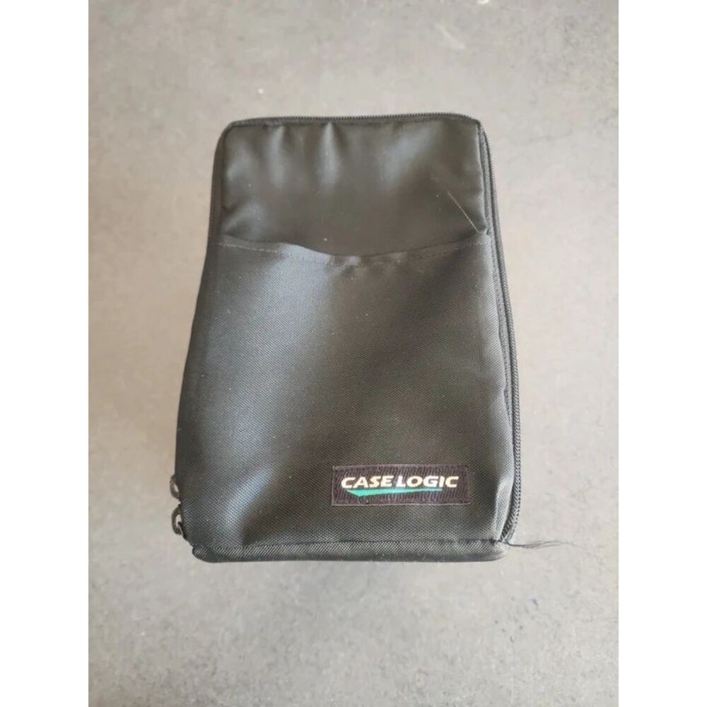 Vintage Case Logic Black Ballistic Nylon Media Storage Case / Travel Bag